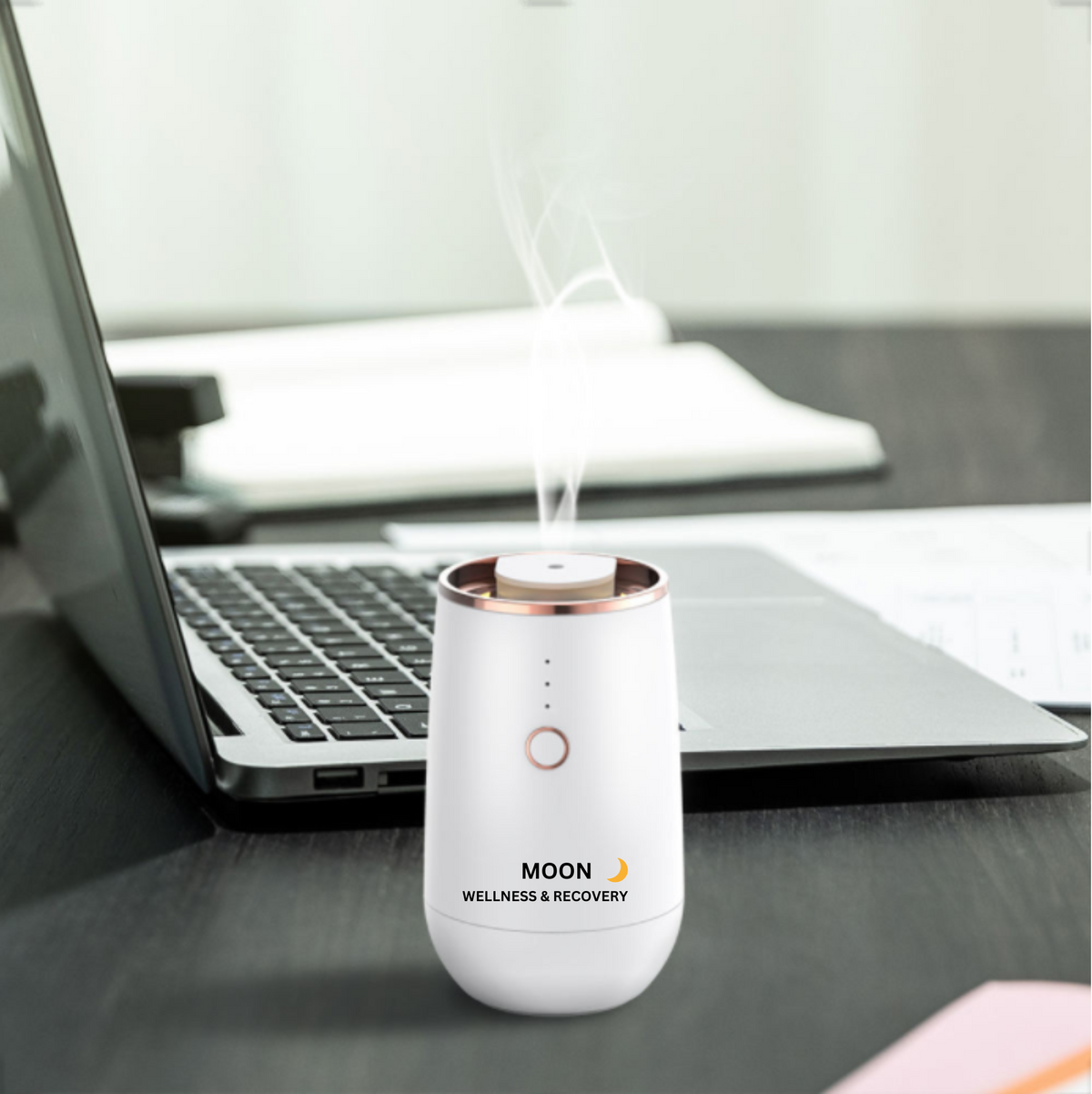 MOON Waterless Essential Oil Diffuser – Portable Aromatherapy